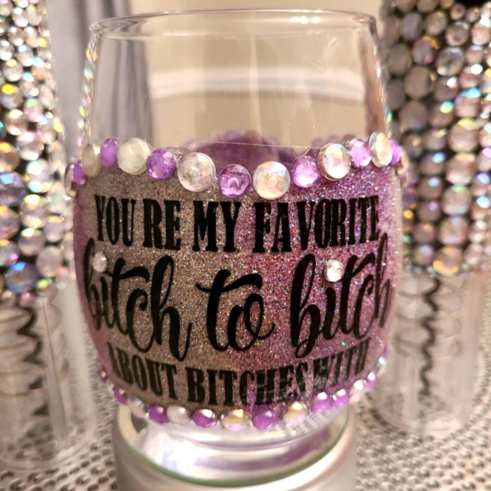 "You're My Favorite" 21oz Stemless Sipper (wine glass)